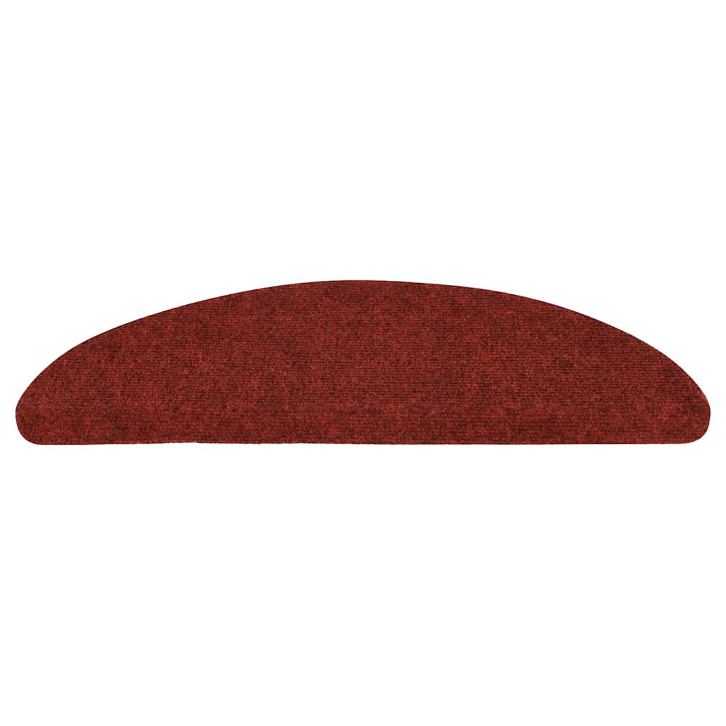 Tapis d'escalier autocollants 30 pcs rouge 56x17x3 cm