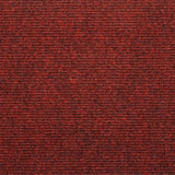 Tapis d'escalier auto-adhésifs 30 pcs rouge 65x24,5x3,5 cm