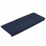 Tapis d'escalier auto-adhésifs 30 pcs bleu 65x24,5x3,5 cm