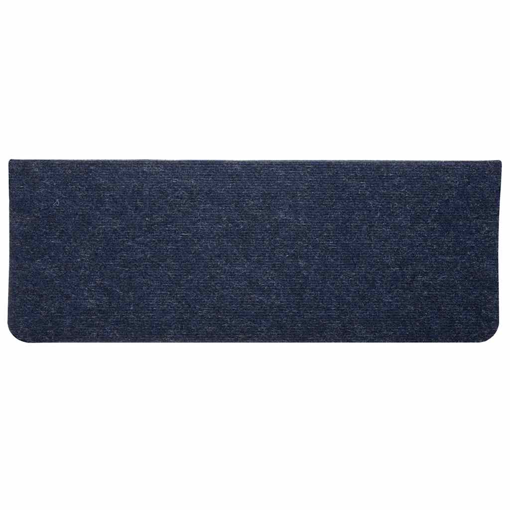 Tapis d'escalier auto-adhésifs 30 pcs bleu 65x24,5x3,5 cm