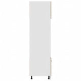 Armoire à micro-ondes Chêne sonoma 60x57x207 cm Aggloméré