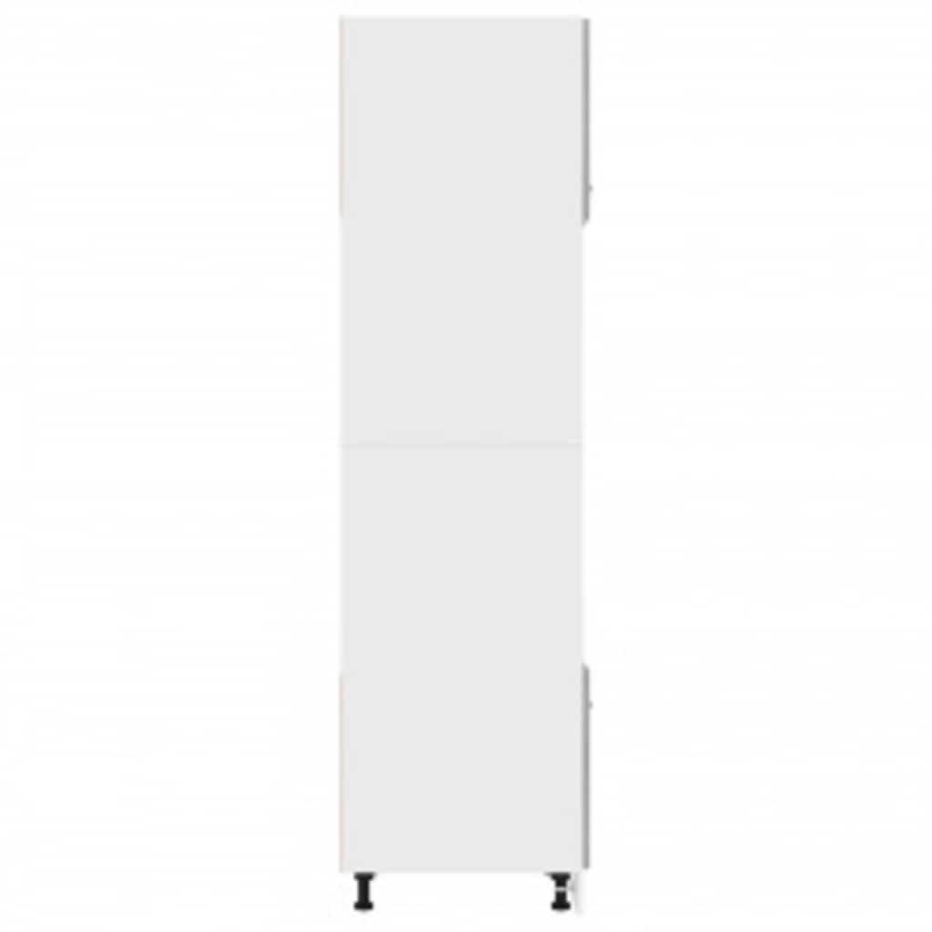 Armoire à micro-ondes Sonoma gris 60x57x207 cm