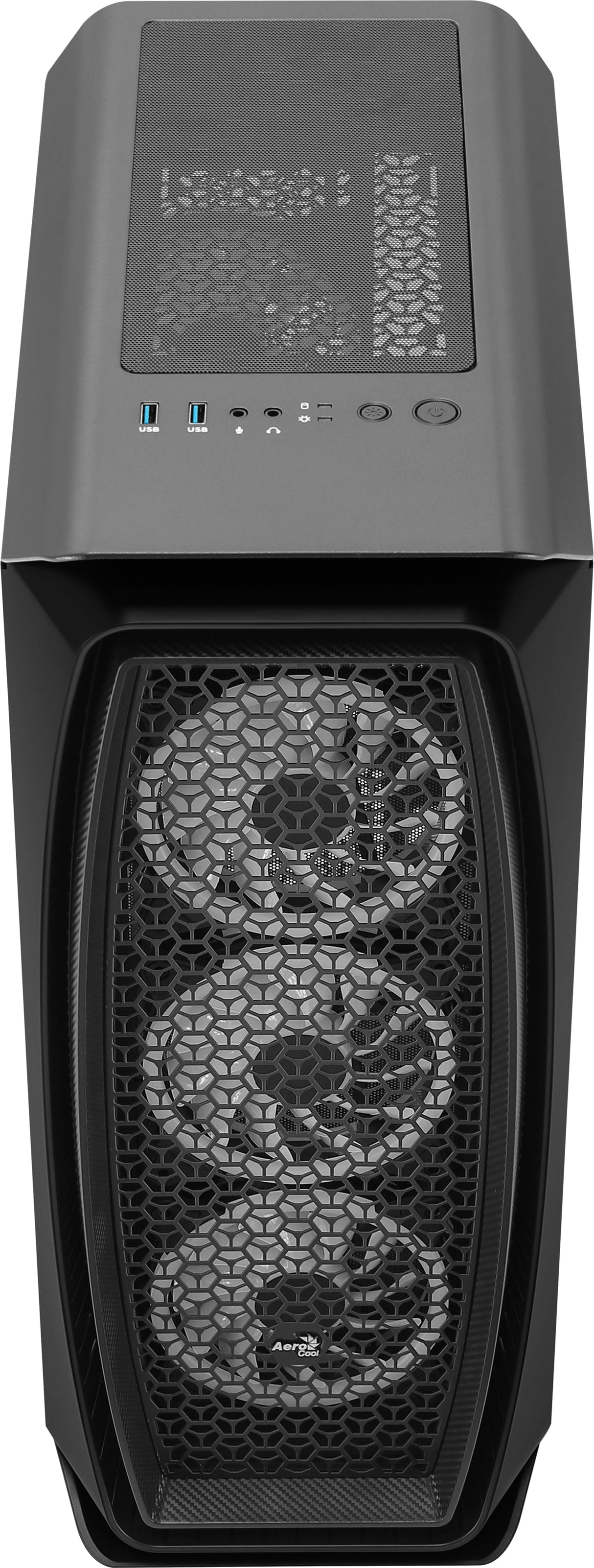 Boitier Moyen Tour ATX AeroCool Aero One Duo RGB avec panneau vitré (Noir)