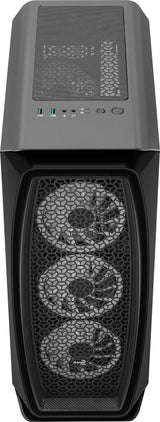 Boitier Moyen Tour ATX AeroCool Aero One Duo RGB avec panneau vitré (Noir)