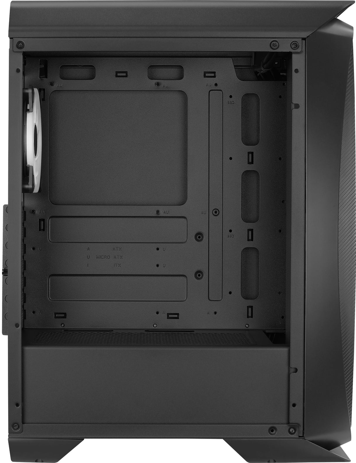 Boitier Moyen Tour ATX AeroCool Aero One Duo RGB avec panneau vitré (Noir)