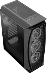 Boitier Moyen Tour ATX AeroCool Aero One Duo RGB avec panneau vitré (Noir)