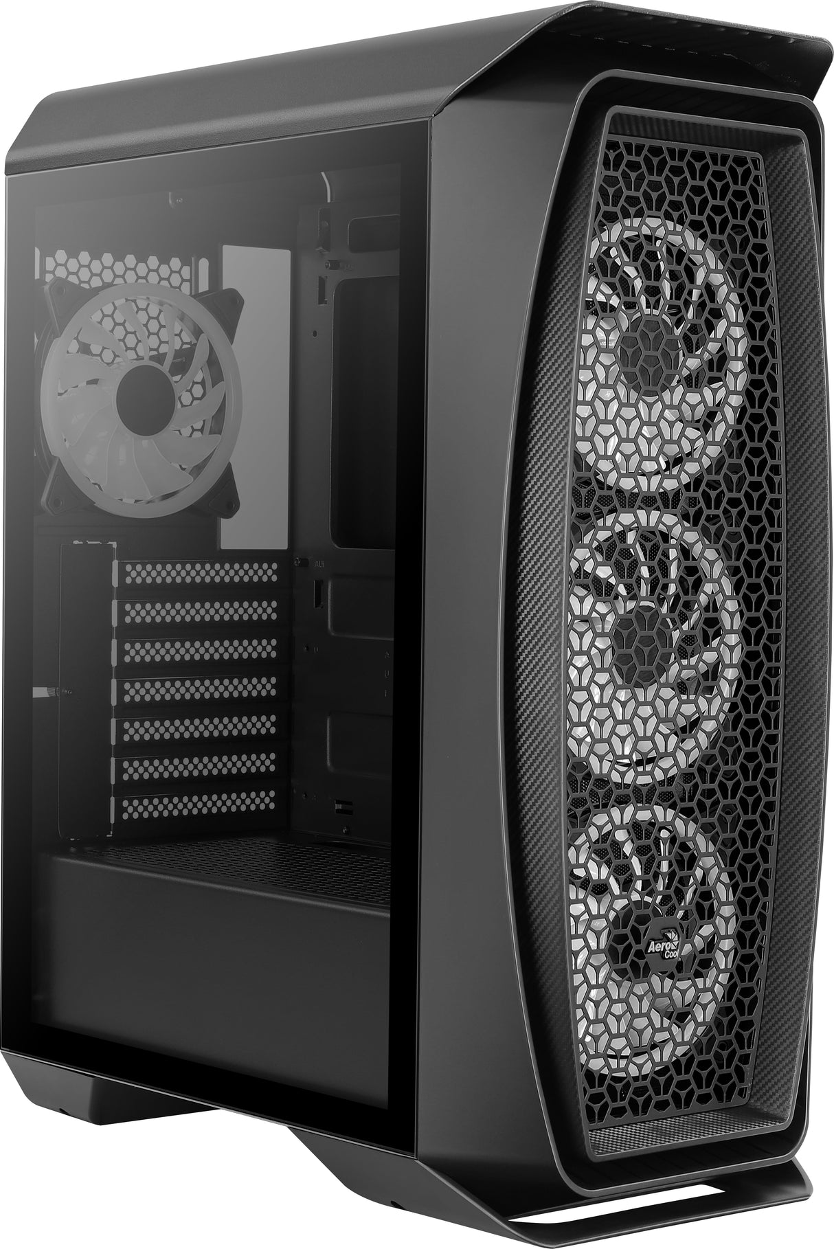 Boitier Moyen Tour ATX AeroCool Aero One Duo RGB avec panneau vitré (Noir)