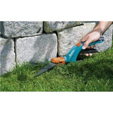 GARDENA Cisailles a gazon orientable Comfort – Lames ondulées 360° – Patin de guidage – Revetement antiadhérence