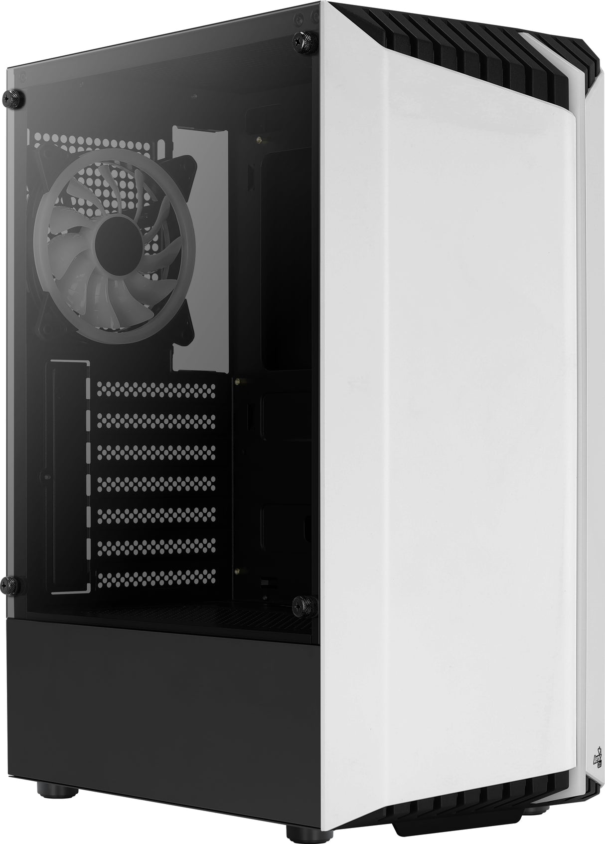 Boitier Moyen Tour ATX AeroCool Bionic V2 RGB avec panneau vitré (Blanc)