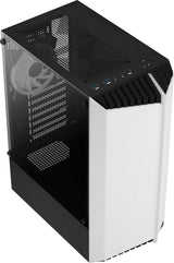 Boitier Moyen Tour ATX AeroCool Bionic V2 RGB avec panneau vitré (Blanc)