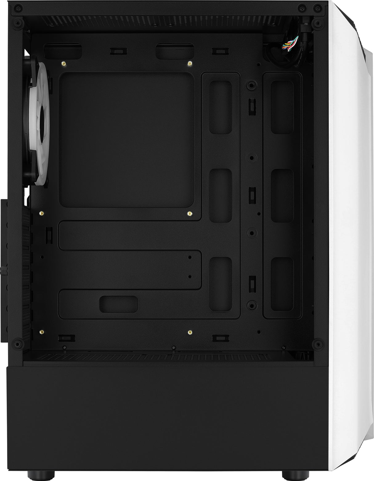Boitier Moyen Tour ATX AeroCool Bionic V2 RGB avec panneau vitré (Blanc)