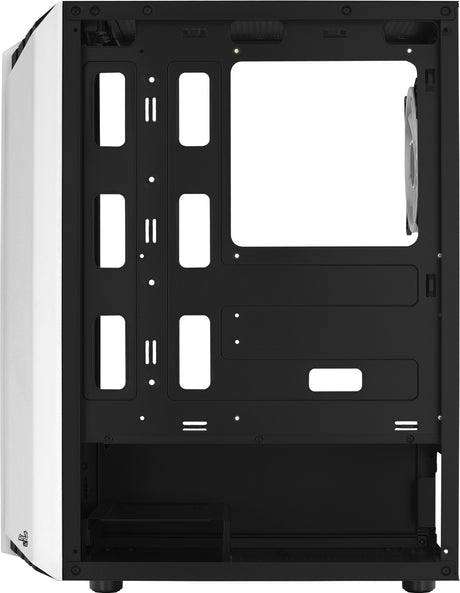 Boitier Moyen Tour ATX AeroCool Bionic V2 RGB avec panneau vitré (Blanc)