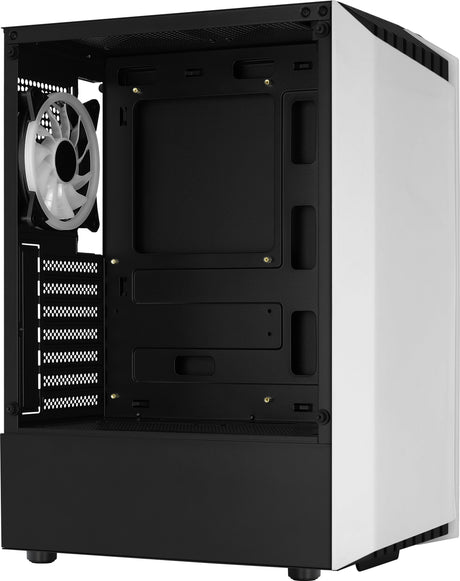 Boitier Moyen Tour ATX AeroCool Bionic V2 RGB avec panneau vitré (Blanc)