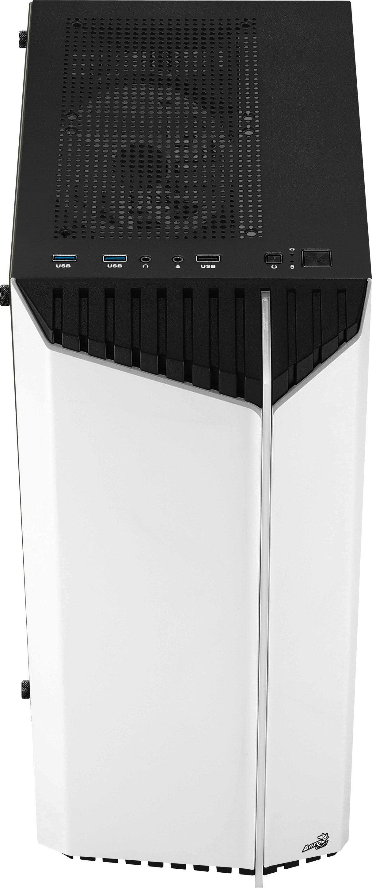 Boitier Moyen Tour ATX AeroCool Bionic V2 RGB avec panneau vitré (Blanc)