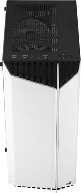 Boitier Moyen Tour ATX AeroCool Bionic V2 RGB avec panneau vitré (Blanc)