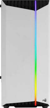 Boitier Moyen Tour ATX AeroCool Bionic V2 RGB avec panneau vitré (Blanc)
