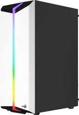 Boitier Moyen Tour ATX AeroCool Bionic V2 RGB avec panneau vitré (Blanc)
