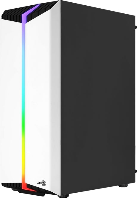 Boitier Moyen Tour ATX AeroCool Bionic V2 RGB avec panneau vitré (Blanc)