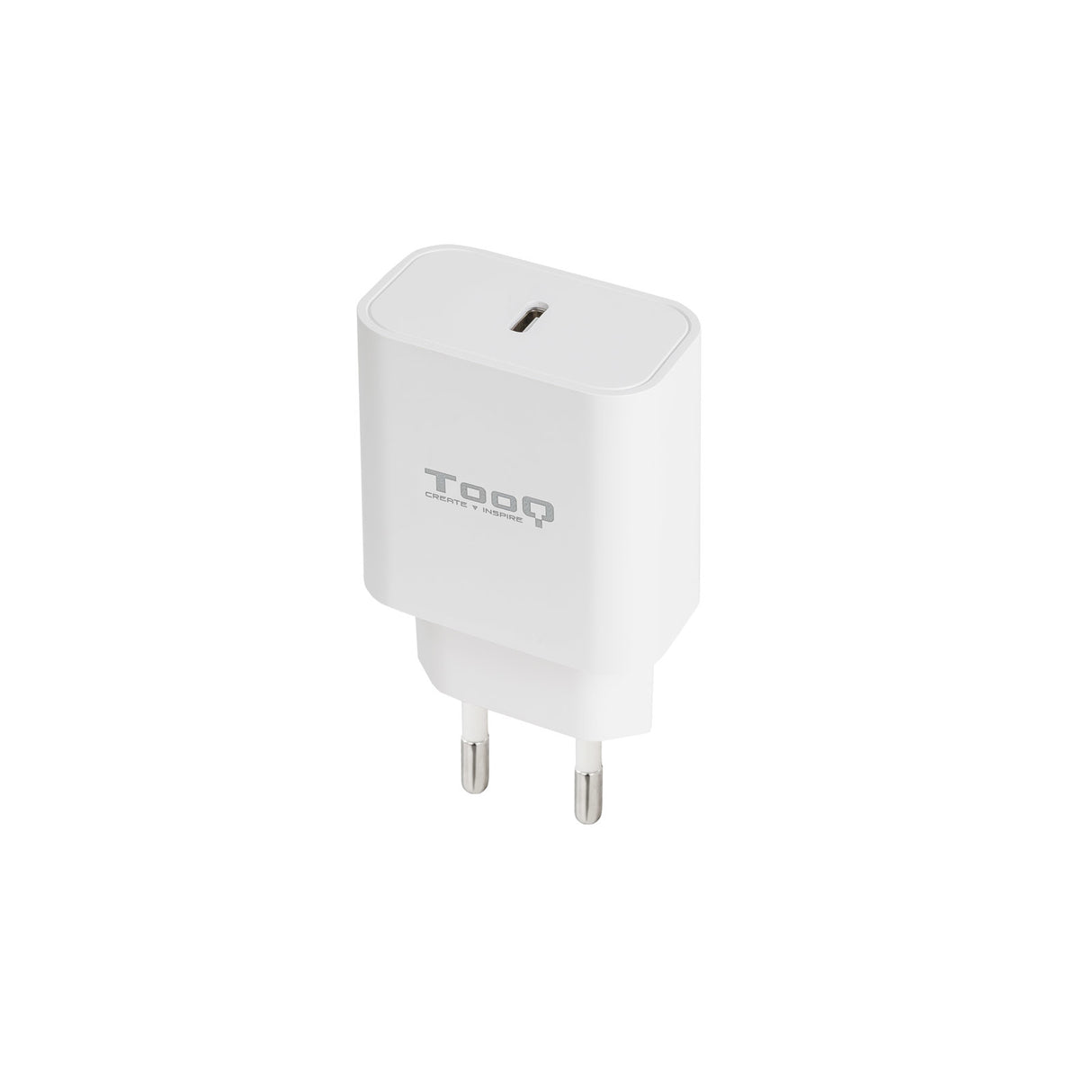Chargeur secteur TooQ TQWC-PDUSBC20 1 port USB-C 20W (Blanc)