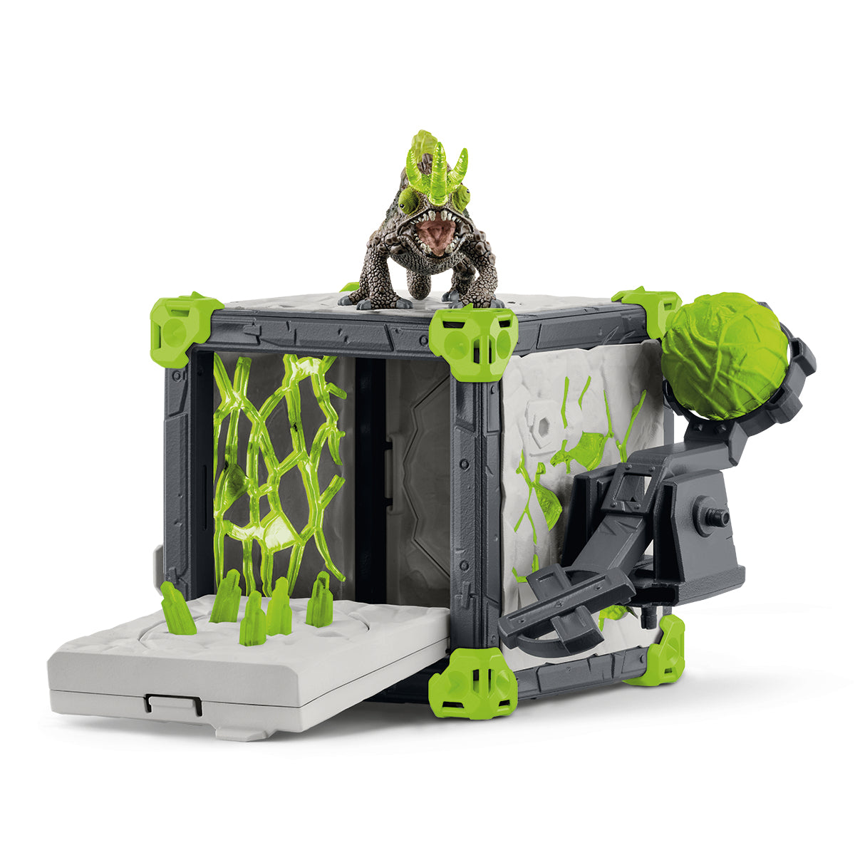 BattleCave Caméléon de Pierre, Extension de l'arene, SCHLEICH 42677 Eldrador Creatures, des 7 ans