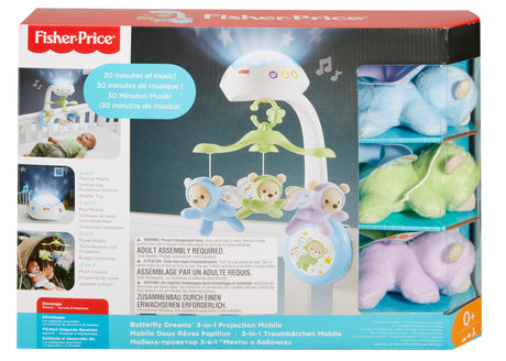 Fisher-Price - Mobile Doux Reves Papillon - Mobile lit bébé  - 0 ans et + CDN41