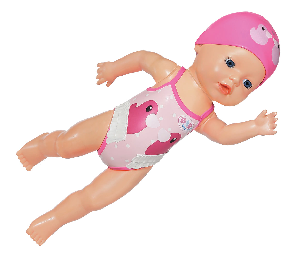 Poupon - BABY BORN -  Ma premiere nage - Poupée fille 30 cm - Tenue non détachable et bonnet - Jouet de bain - Des 1 an