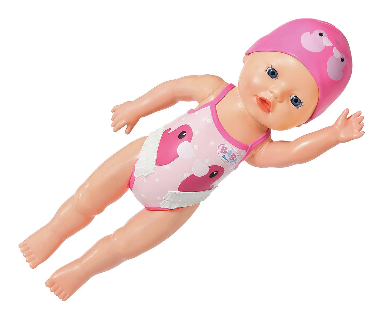 Poupon - BABY BORN -  Ma premiere nage - Poupée fille 30 cm - Tenue non détachable et bonnet - Jouet de bain - Des 1 an
