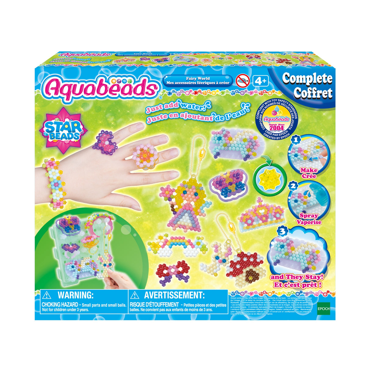Coffret AQUABEADS - Mes accessoires féériques a créer - 820 perles - Enfant Fille - Des 4 ans