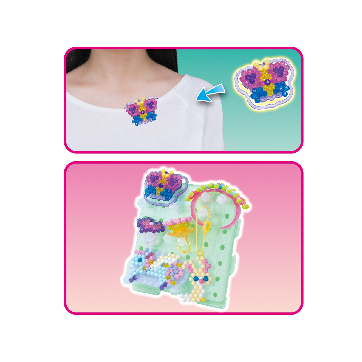 Coffret AQUABEADS - Mes accessoires féériques a créer - 820 perles - Enfant Fille - Des 4 ans