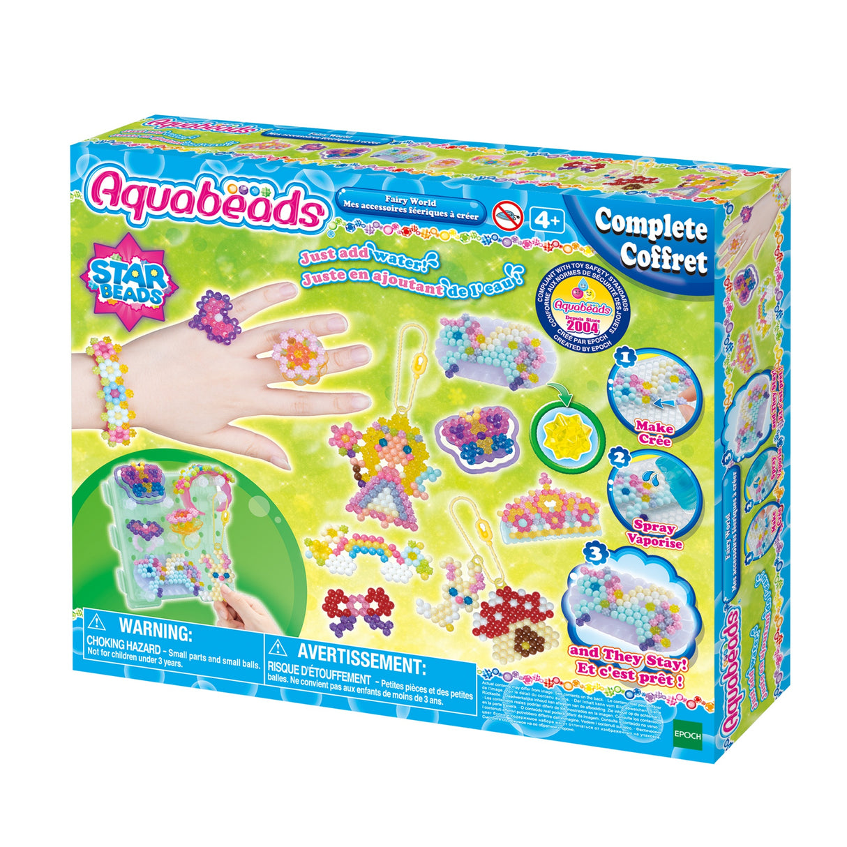 Coffret AQUABEADS - Mes accessoires féériques a créer - 820 perles - Enfant Fille - Des 4 ans