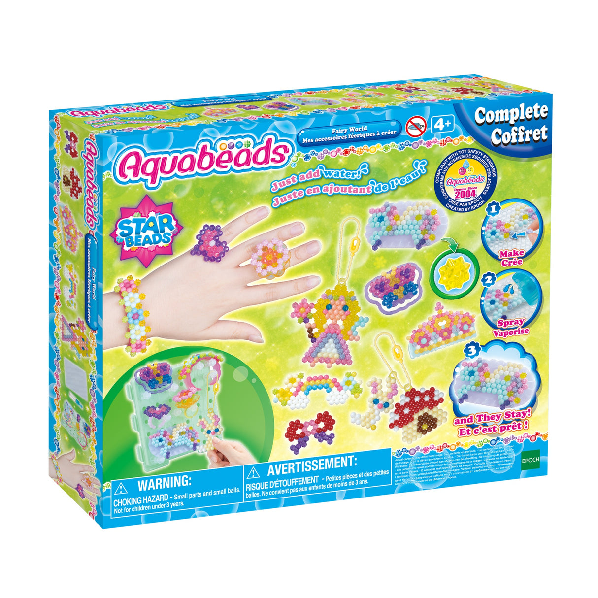 Coffret AQUABEADS - Mes accessoires féériques a créer - 820 perles - Enfant Fille - Des 4 ans