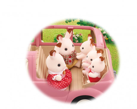 Le monospace rose et set de pique-nique  - Sylvanian Families - 5535