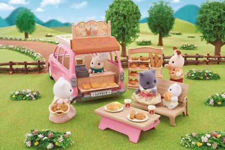 Le monospace rose et set de pique-nique  - Sylvanian Families - 5535