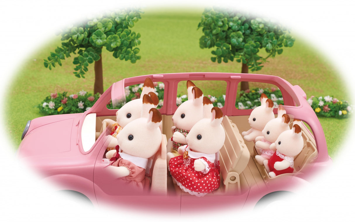 Le monospace rose et set de pique-nique  - Sylvanian Families - 5535