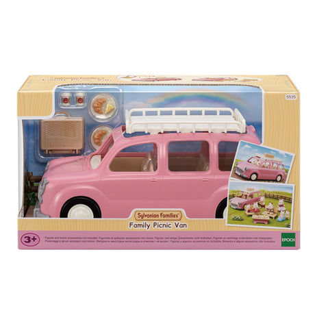 Le monospace rose et set de pique-nique  - Sylvanian Families - 5535