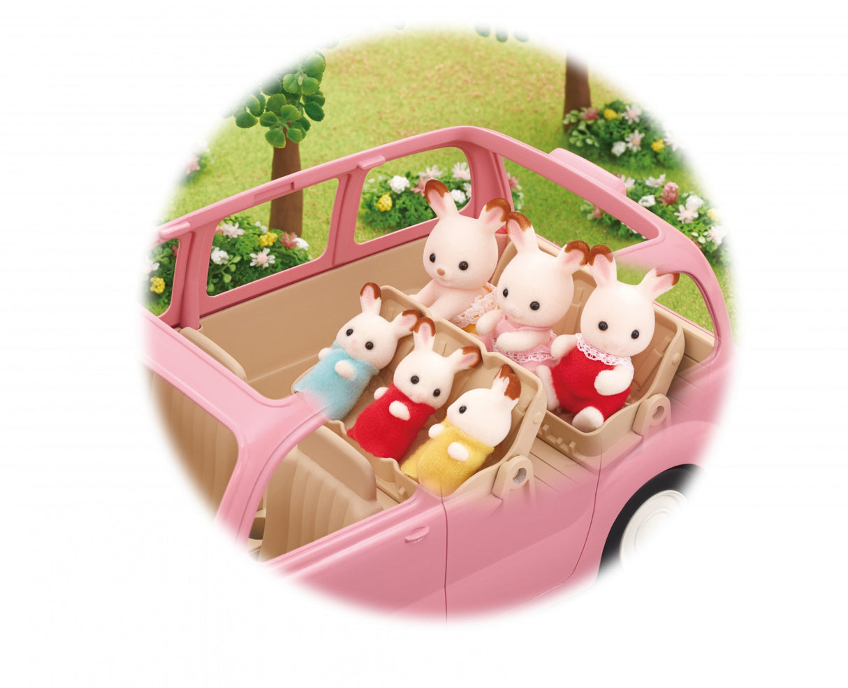 Le monospace rose et set de pique-nique  - Sylvanian Families - 5535
