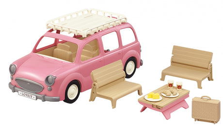 Le monospace rose et set de pique-nique  - Sylvanian Families - 5535