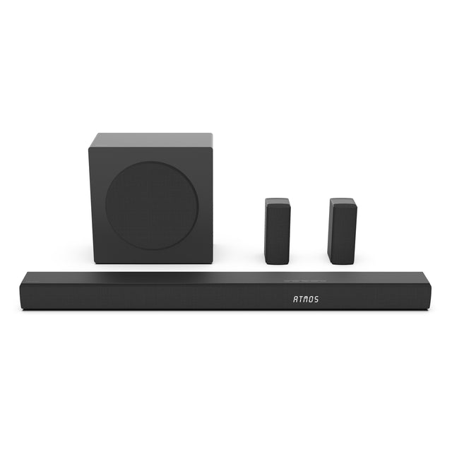 Barre de son - HISENSE - AX5100Q - 5.1.2 Canaux - Dolby Atmos & DTS:X - 340W - Caisson et enceintes arriere sans fil