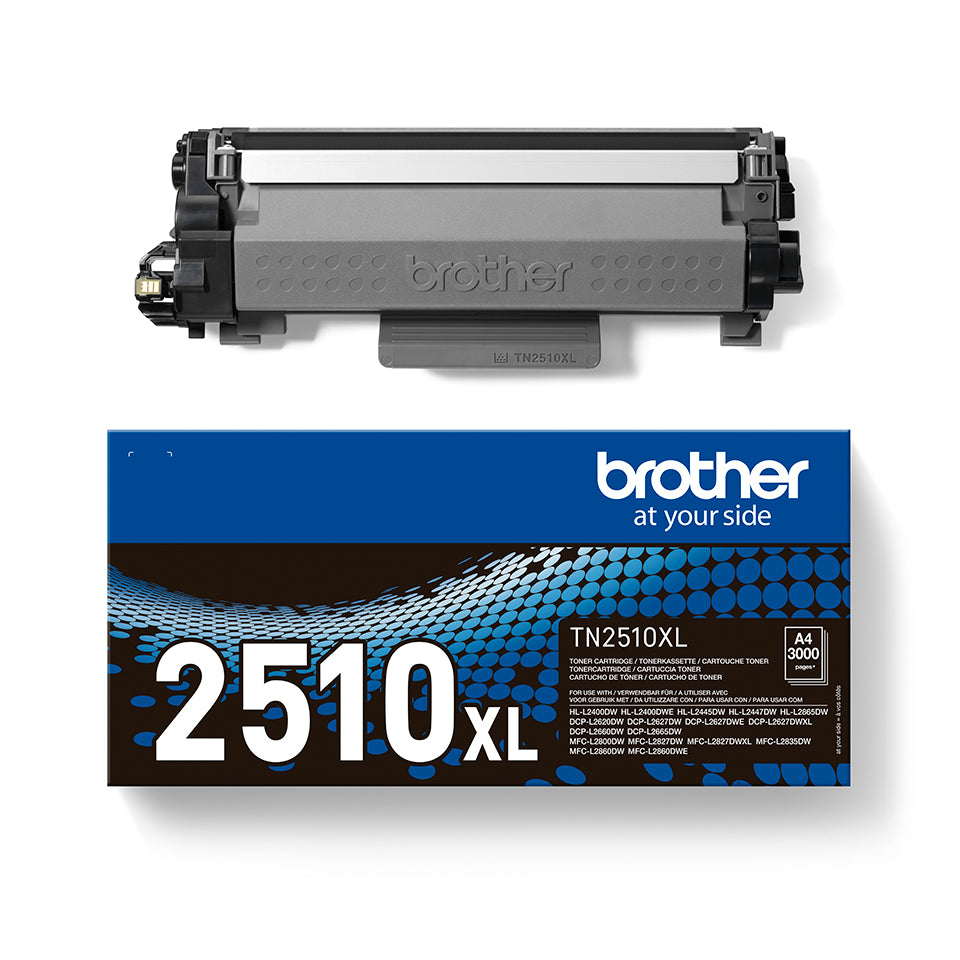Toner noir haute capacité Brother TN2510XL - 3000 pages