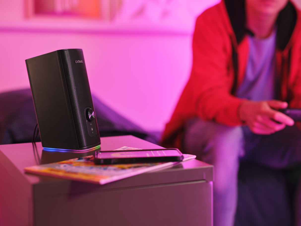 Enceintes Bluetooth Trust GXT 612 Cetic RGB (Noir)
