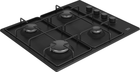 Table de cuisson a gaz - BEKO - 4 feux - 60 cm - HIGG64123SB