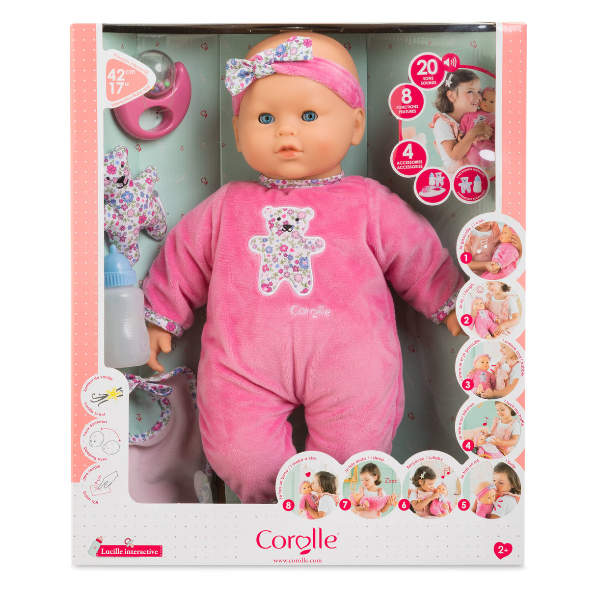 Grand poupon Lucille intéractive - COROLLE - Mon Grand Poupon - 42cm - Des 2 ans