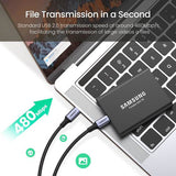 Câble USB-C - UGREEN - Renforcé - USB-C vers USB-C 100W - 2 m - Noir