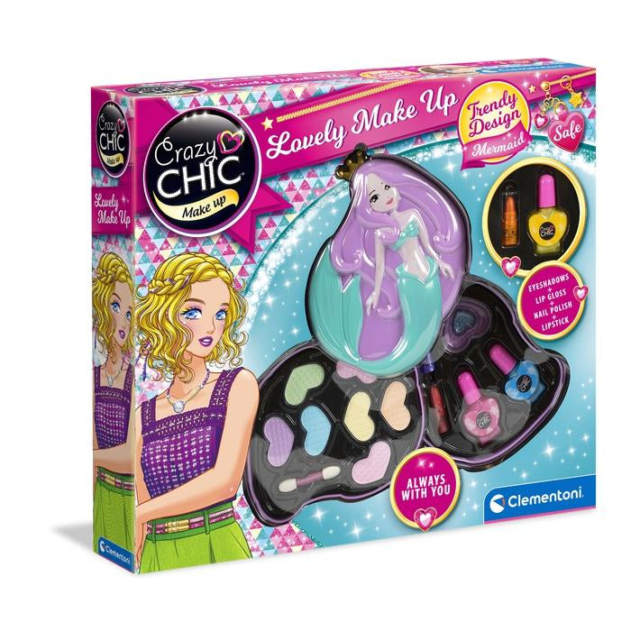 Clementoni - Crazy Chic - Palette de maquillage Sirene - 2 palettes de fards a paupieres