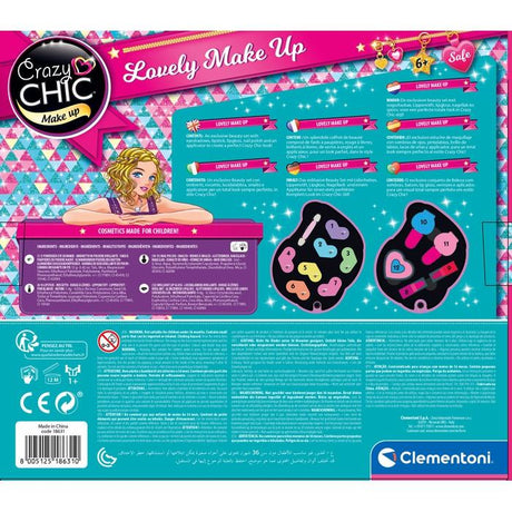 Clementoni - Crazy Chic - Palette de maquillage Sirene - 2 palettes de fards a paupieres