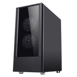 Boitier Moyen Tour ATX iTek Vertibra Q210 RGB avec panneaux vitrés (Noir)