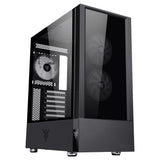 Boitier Moyen Tour ATX iTek Vertibra Q210 RGB avec panneaux vitrés (Noir)