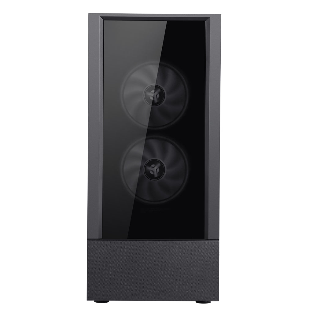 Boitier Moyen Tour ATX iTek Vertibra Q210 RGB avec panneaux vitrés (Noir)