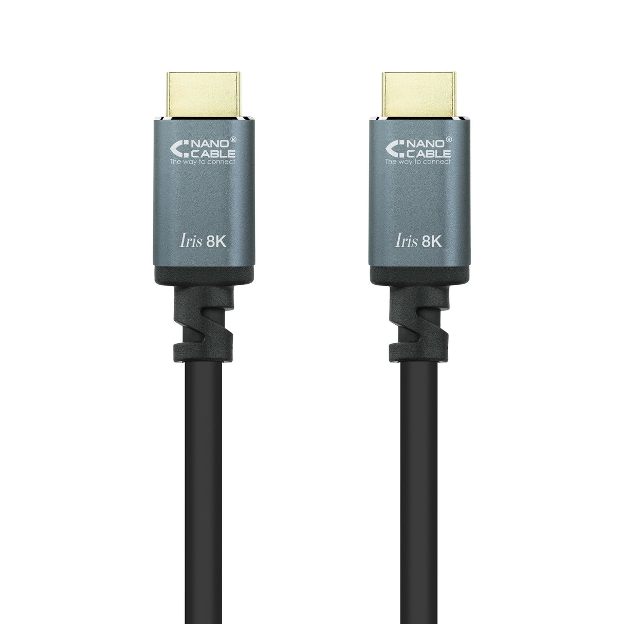 Câble Nanocable Iris 8K HDMI 2.1 M/M 3m (Noir/Gris)