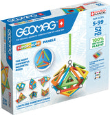 Jeu de construction magnétique - GEOMAG - Supercolor Panels Recycled 52 pieces - Jouet éducatif - 3D - Durable